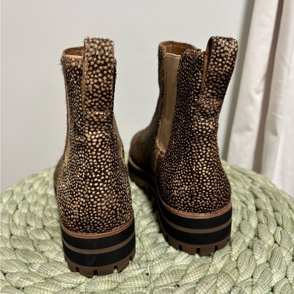 Madewell The Ivy Chelsea Boot in Mini Dot Tan/Black Calf Hair NWOB - Picture 9 of 13
